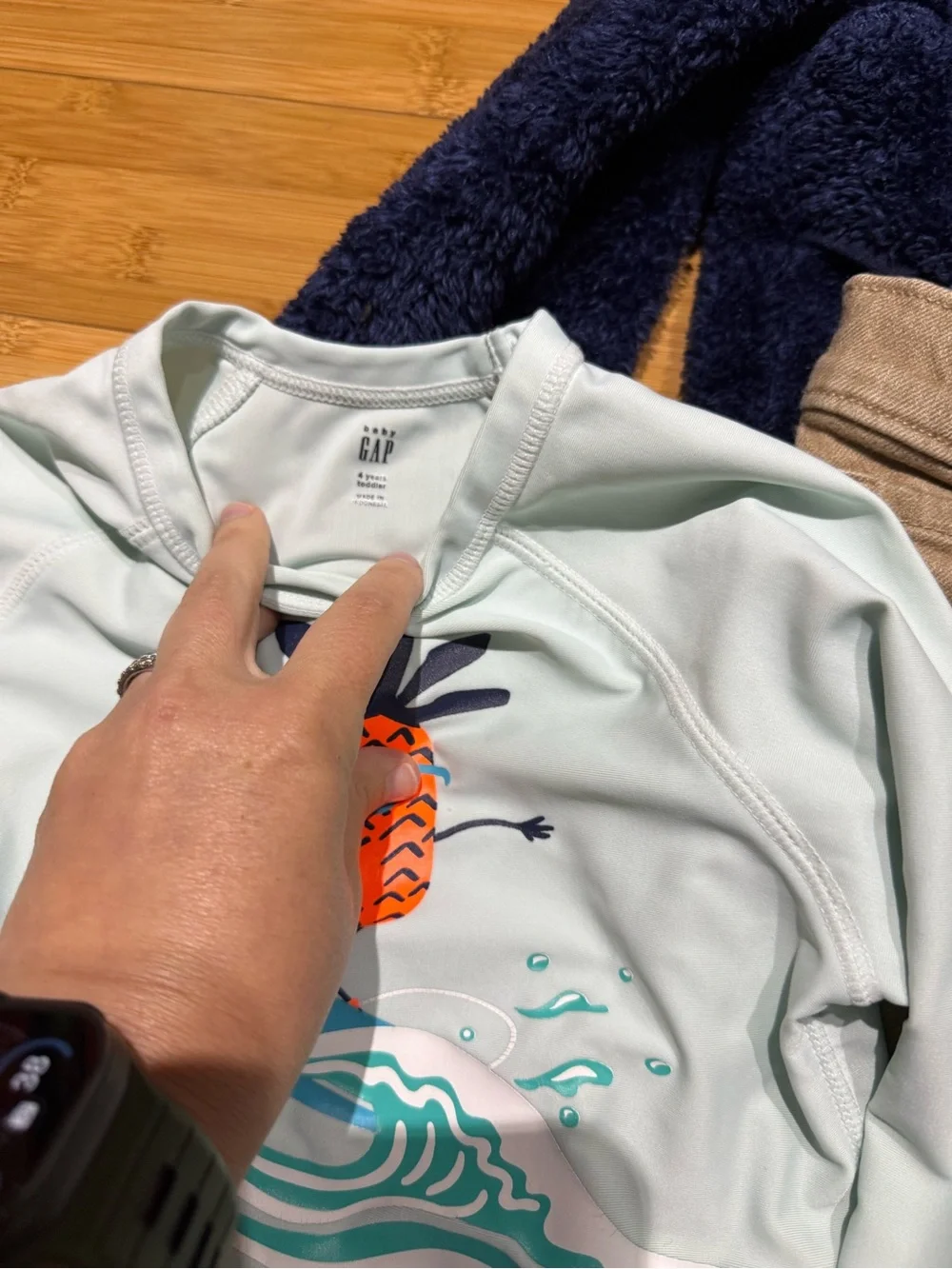 GAP Kids Long Sleeve Tops & Tees - Navy, Light Blue, Teal, Purple, Mauve